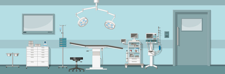 Illustration of a operating room