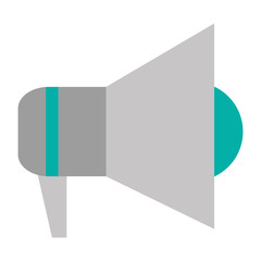 simple flat design megaphone icon vector illustration