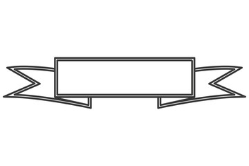 simple flat design ribbon banner icon vector illustration