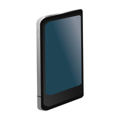 simple flat design modern cellphone icon vector illustration