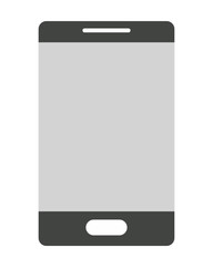 simple flat design modern cellphone icon vector illustration