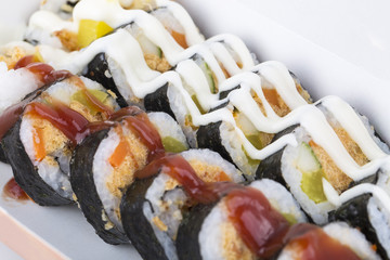 Japanese sushi roll
