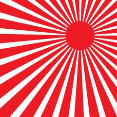 Red sunburst background
