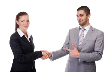 business woman and business