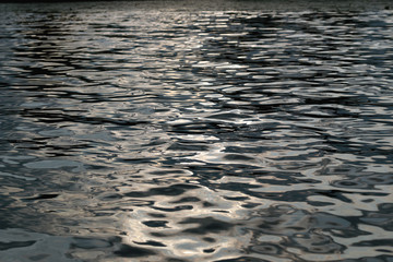 water texture sunset