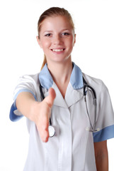 nurse with stethoscope