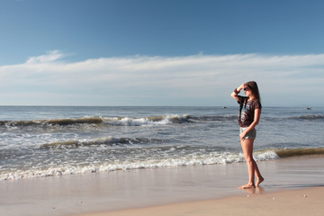 Fototapeta premium Woman on the beach