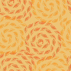 autumn leves seamless pattern