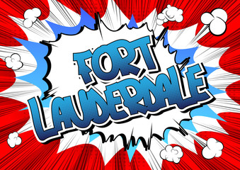 Fort Lauderdale - Comic book style word.
