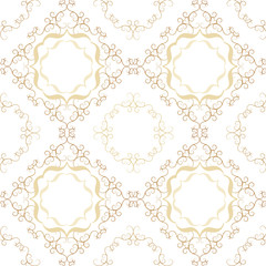 Vintage Seamless Gold Pattern Victoian