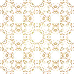 Vintage Seamless Gold Pattern Victoian