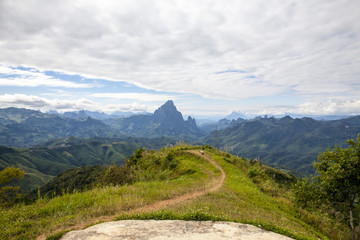 Pu Koon mountain  from the Phupeangfah viewpoint