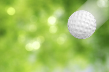 golf ball in motion