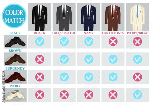 Suit Shoe Color Chart