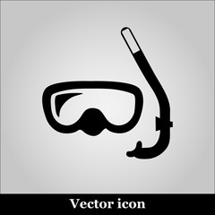 Diving masks icon vector illustration on grey background