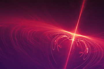 purple glow energy wave.