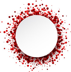 Background with red drops.