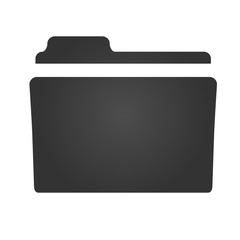 Folder icon. Flat icon of folder. Folder EPS. Vector illustration.