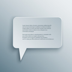 cutout speech bubble vector