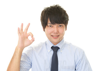 笑顔のビジネスマン