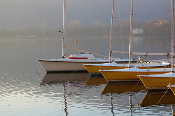 Boat on lake