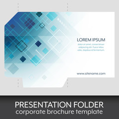 Presentation folder design template.