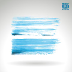 Brushstroke and texture. Vector design. Underline and border.