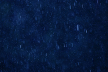 Rain on blue.