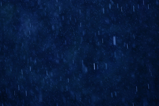 Rain on blue.