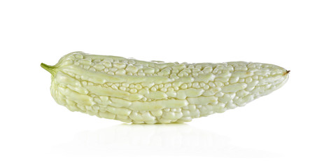 bitter melon isolated on white background