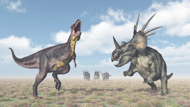 Tyrannotitan and Styracosaurus