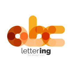 Linear business logo letter