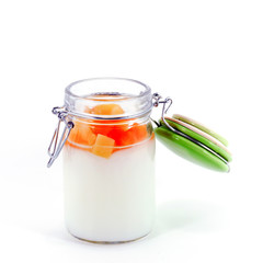 Jelly Pudding and Fruit cocktail.