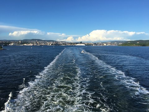 Cruising out of Oslo, the capital of Norway.