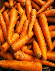 carrots at the market