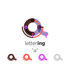Letter logo line concept