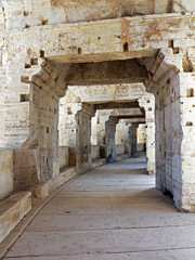 Roman amphitheatre in Arles - Southern France