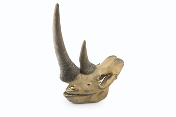 Fototapeta na wymiar Decorative rhino skull