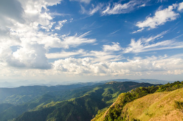 Naklejka premium Top of mountain