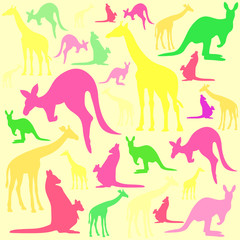 funny animals baby background