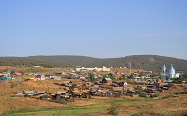 russian city Kyakhta on the border with Mongolia