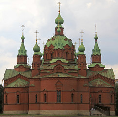 Fototapeta na wymiar Church of Alexander Nevsky in Chelyabinsk