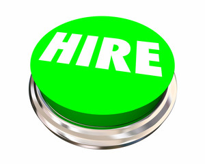 Hire New Employee Job Candidate Opening Button 3d Illustration