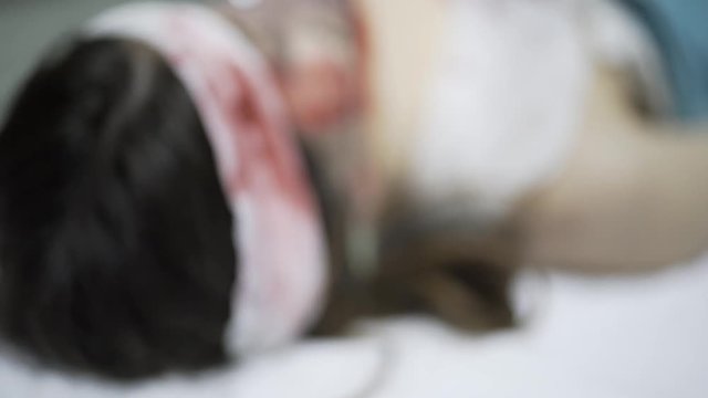 Hospital emergency - Woman has got car accident
