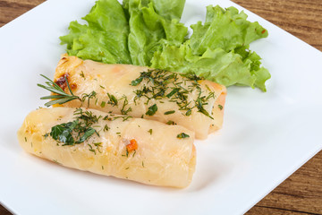 Stuffed cabbage rolls