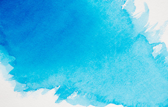 Abstract blue watercolor background