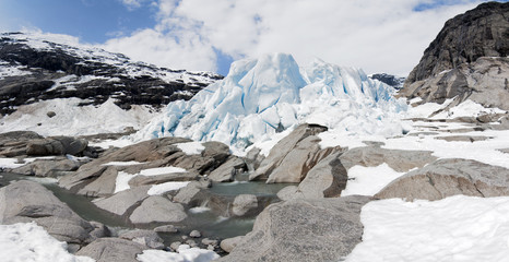 Nigardsbreen glacier, Norway / Nigardsbreen is a glacier arm of the large Jostedalsbreen glacier.