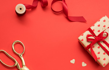 holiday theme. handmade gift wrapping