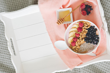 food image. sweet healthy chia dessert