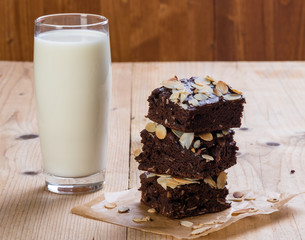 stack of brownies